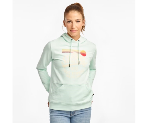 Tenis Saucony Rested Hoodie Mujer Tops Ropa Opal Azules México MX-806-ZC
